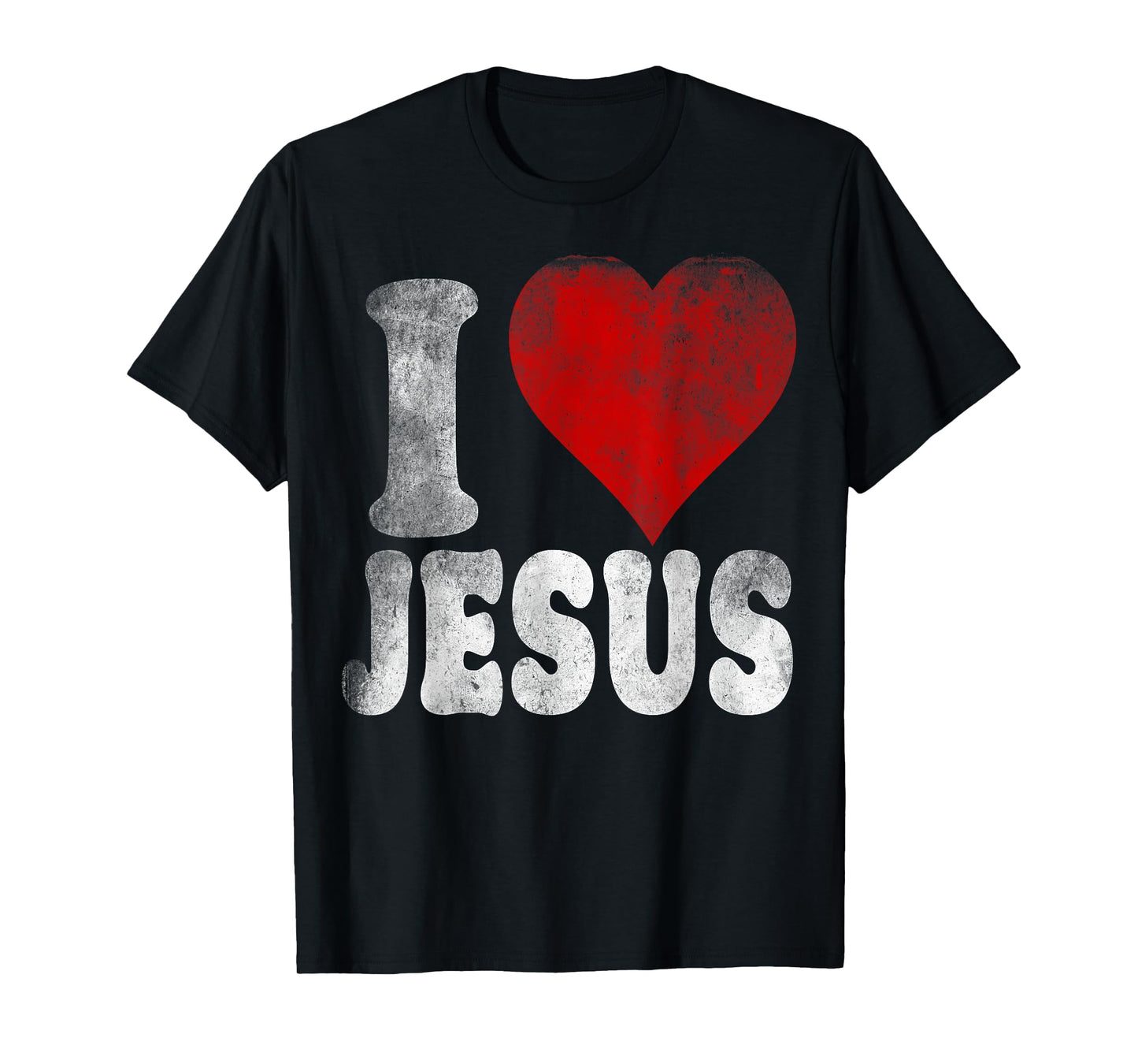 I LOVE JESUS vintage style retro T-Shirt