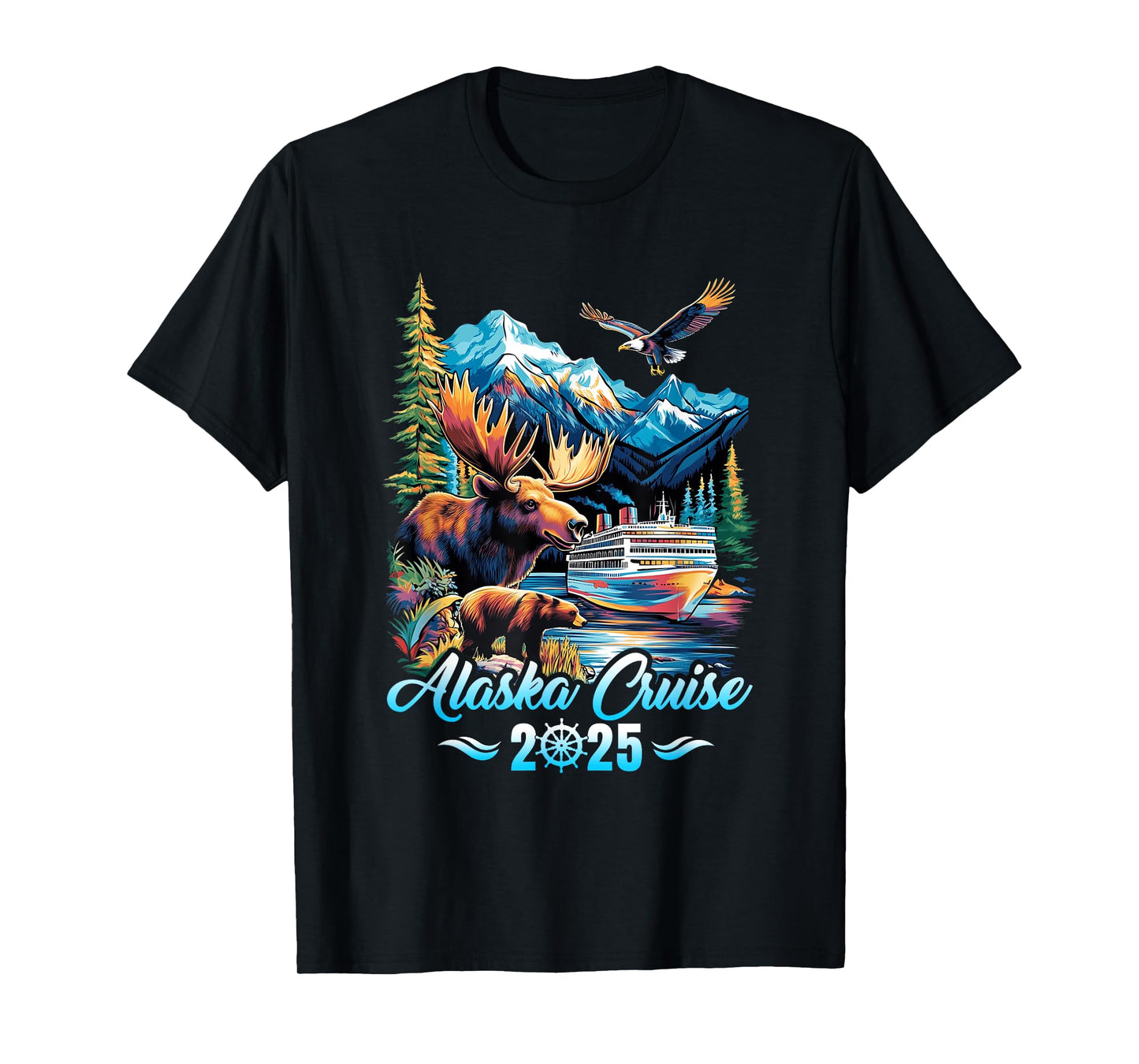 Alaska Cruise 2025 Matching Family Friends Group Alaskan T-Shirt