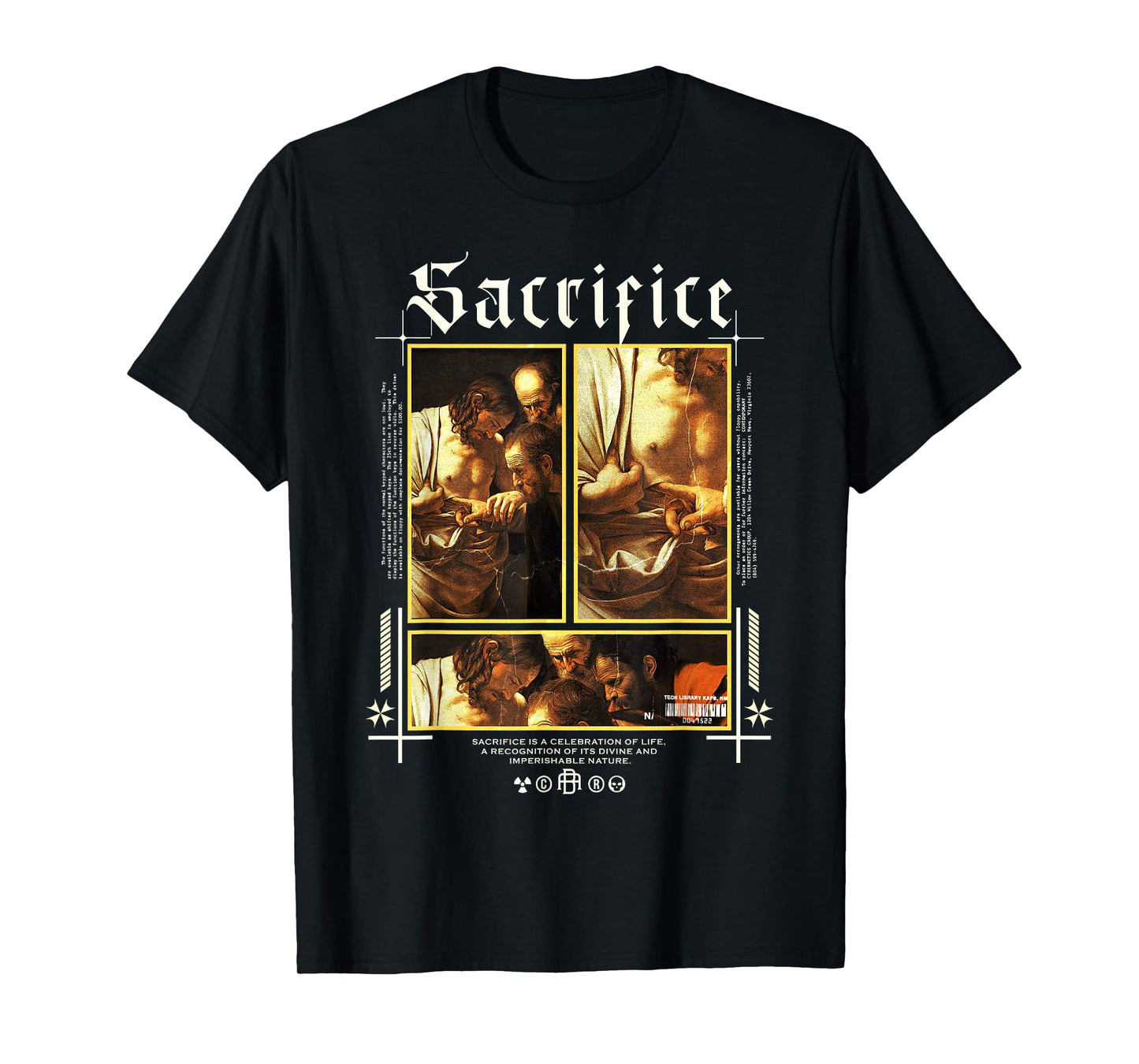 Caravaggio Saint Thomas Christian Art Fine Art Alt Gothic T-Shirt