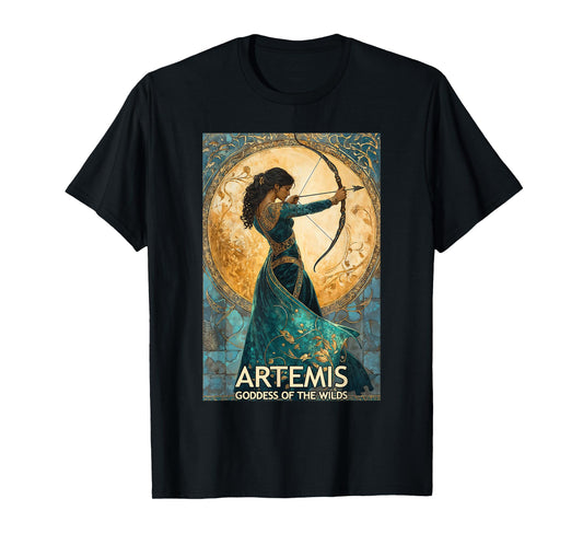 Artemis Moon Goddess Greek Goddess Artemis Feminine Divine T-Shirt