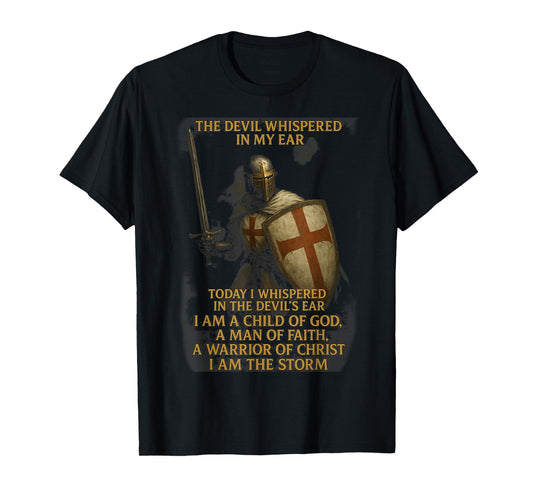 Knight Templar I Am A Child Of God A Warrior Of Christ T-Shirt
