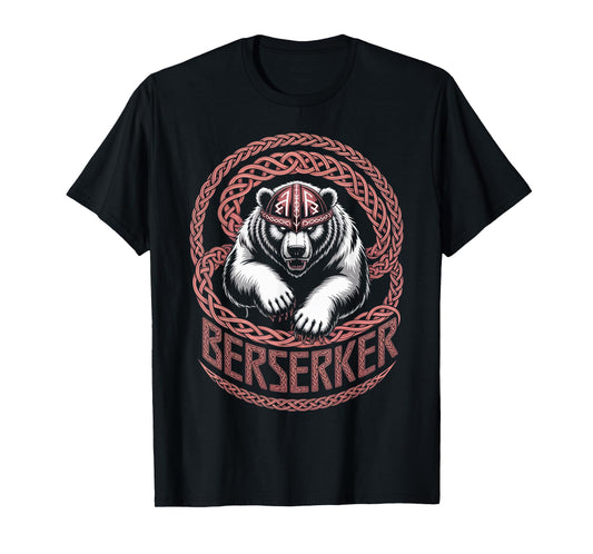 Nordic Mythology - Viking Berserker - Classic Knotwork T-Shirt