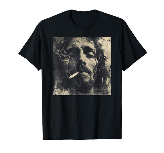 Cooler Jesus Christ Smokes, Resistance, Rebellious Jesus T-Shirt
