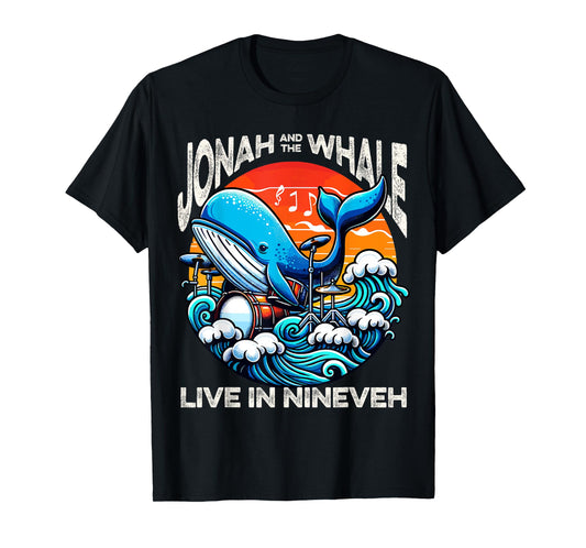 Jonah Whale Funny Rock Band Vintage Funny Christian for Men T-Shirt