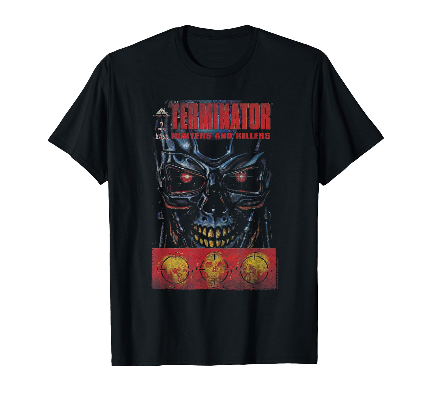 The Terminator Hunters & Killers Vintage Illustration Movie T-Shirt