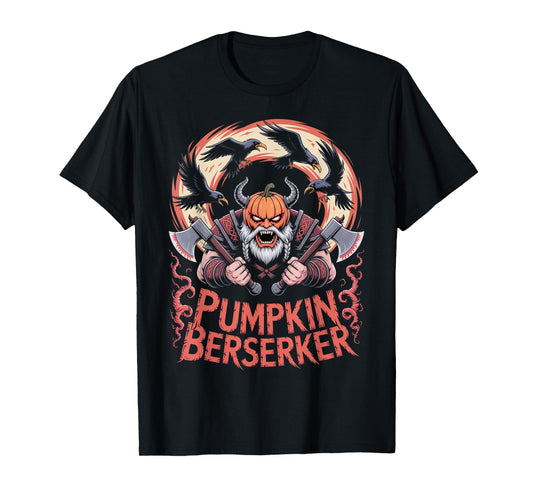 Viking Mythology Pumpkin - Halloween Norse Berserker T-Shirt