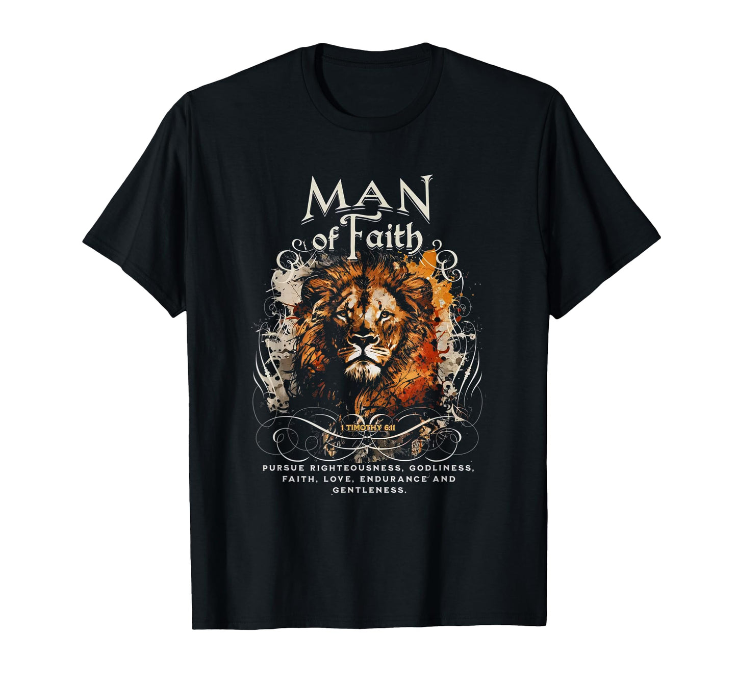 Man of Faith Jesus Religious Christian T-Shirt