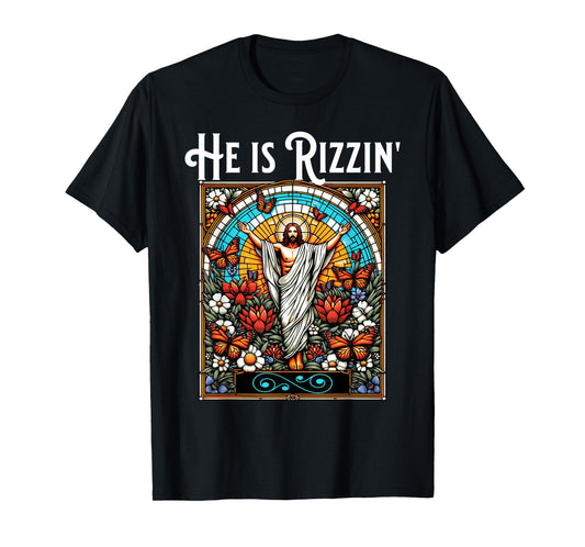 Funny Rizz He is Rizzin Jesus T-Shirt
