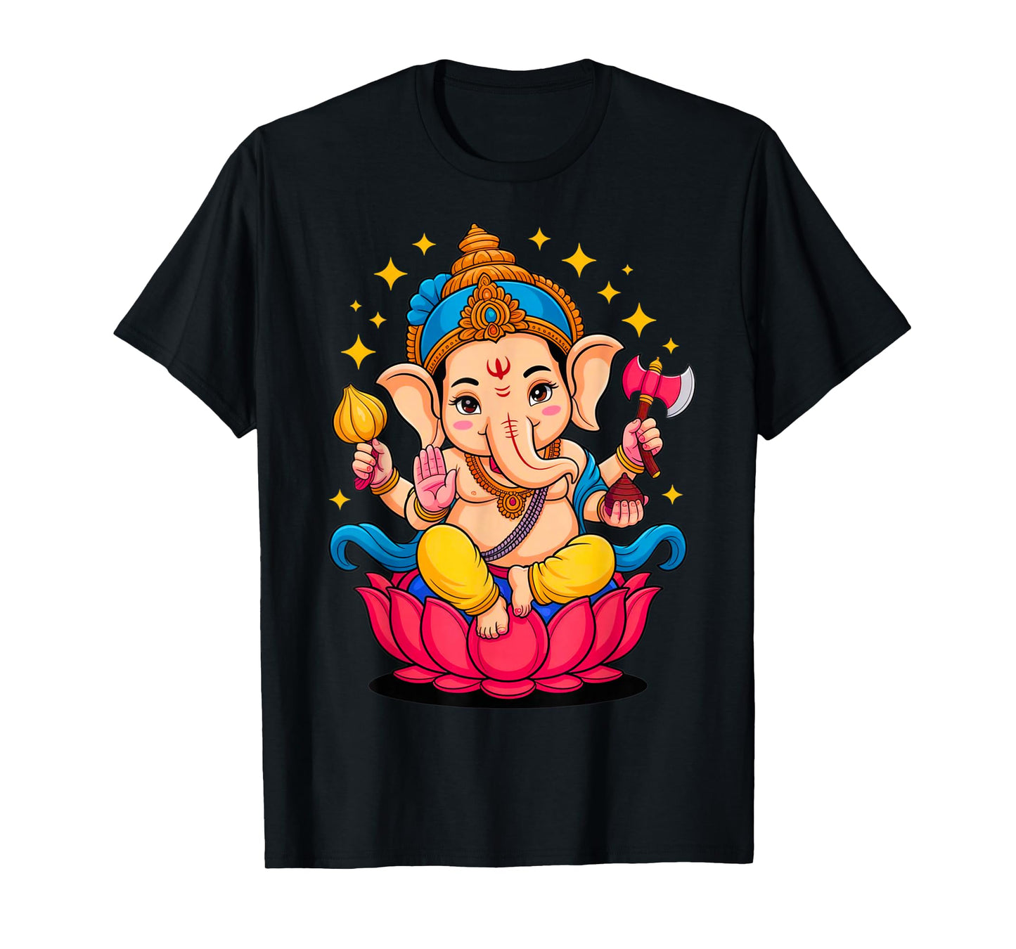 Hindu Ganesha Puja Elephant God India Meditation Yoga Murti T-Shirt