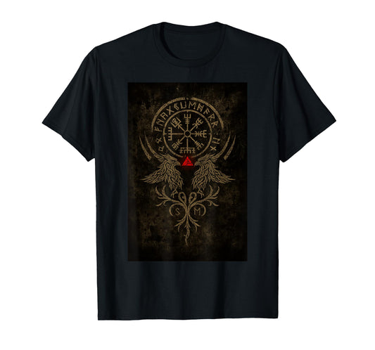 Viking Vegvisir Viking Celtic Germanic Valhalla Compass T-Shirt