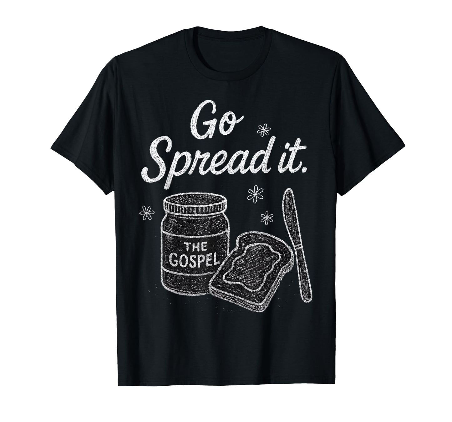Jar with The Gospel Vintage Chalk Art Christian Faith T-Shirt