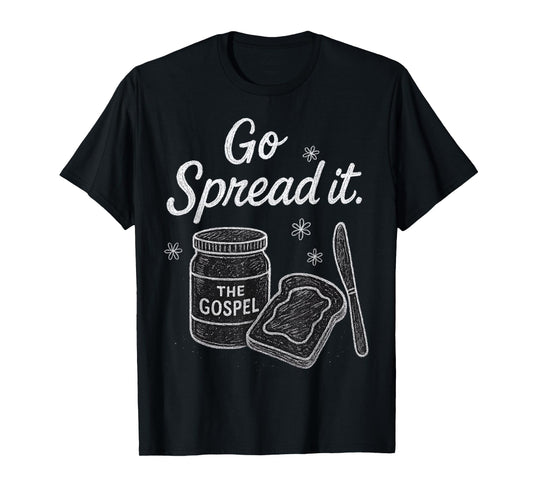 Jar with The Gospel Vintage Chalk Art Christian Faith T-Shirt