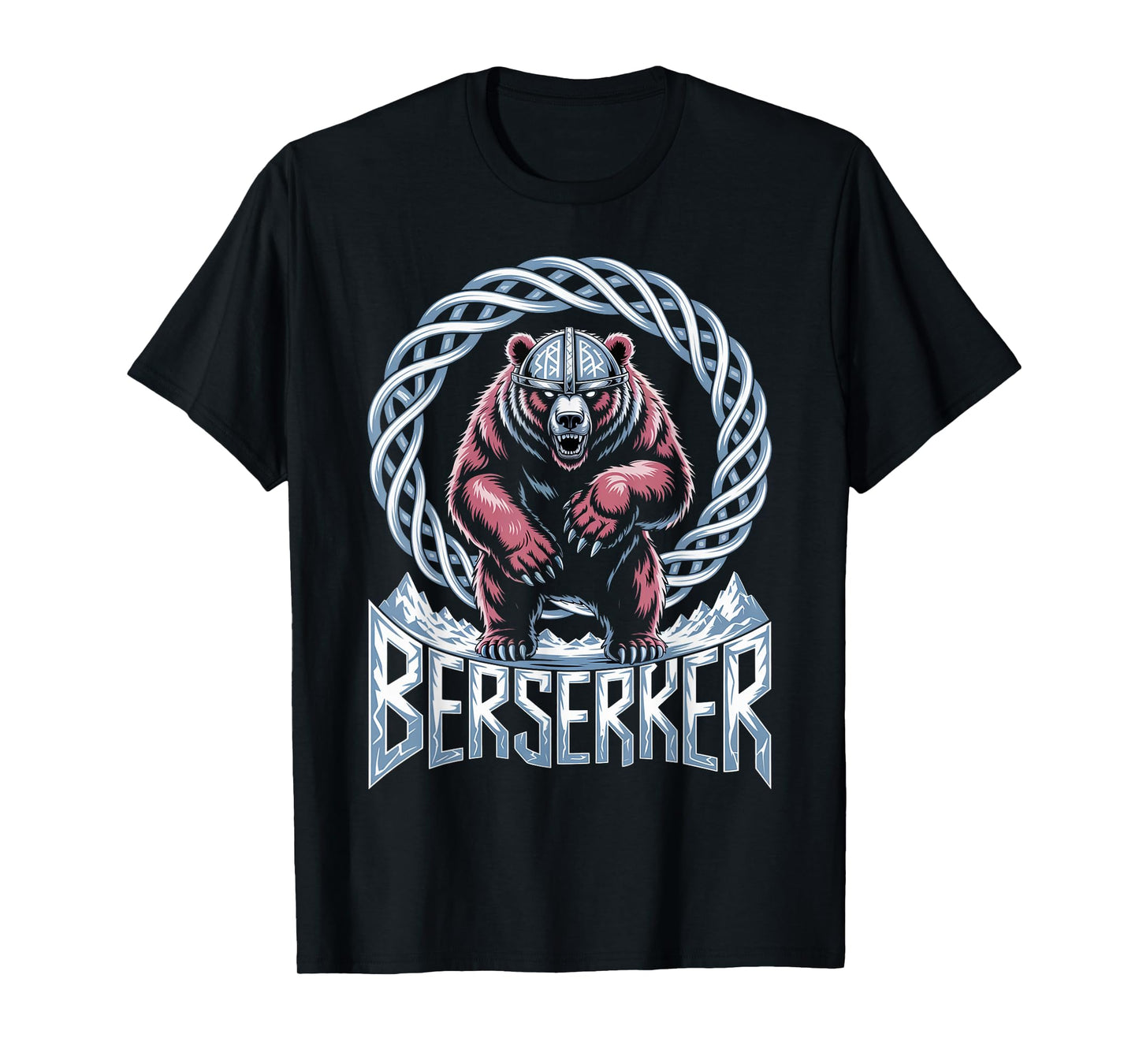 Norse Mythology Berserker Ice Bear Warrior Strength T-Shirt