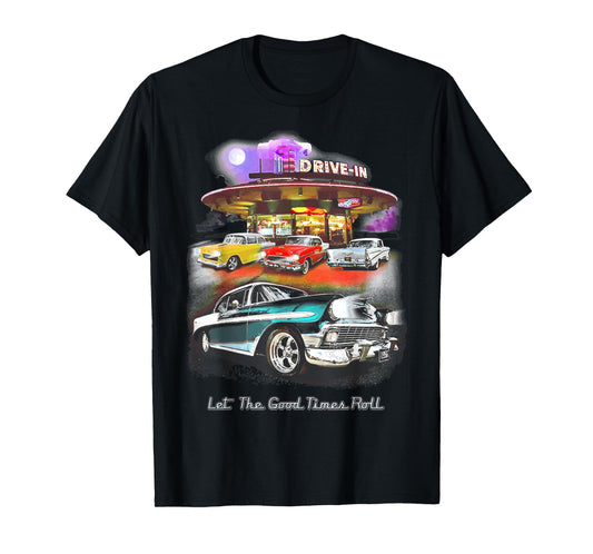55 57 50 90s Chevys Bel Air TriFive Retro Classic car T-Shirt