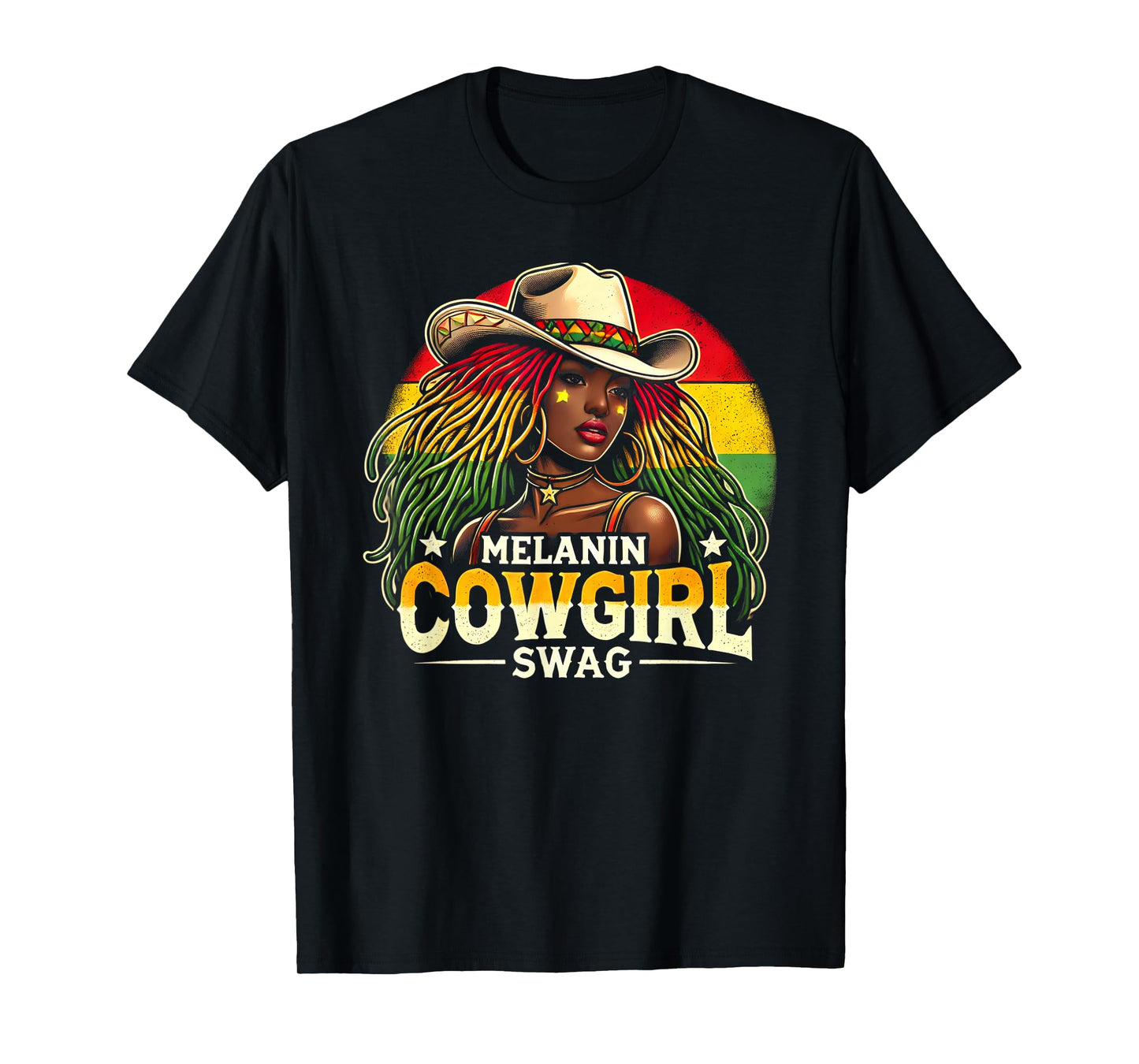Melanin Cowgirls African Cowgirl Swag T-Shirt