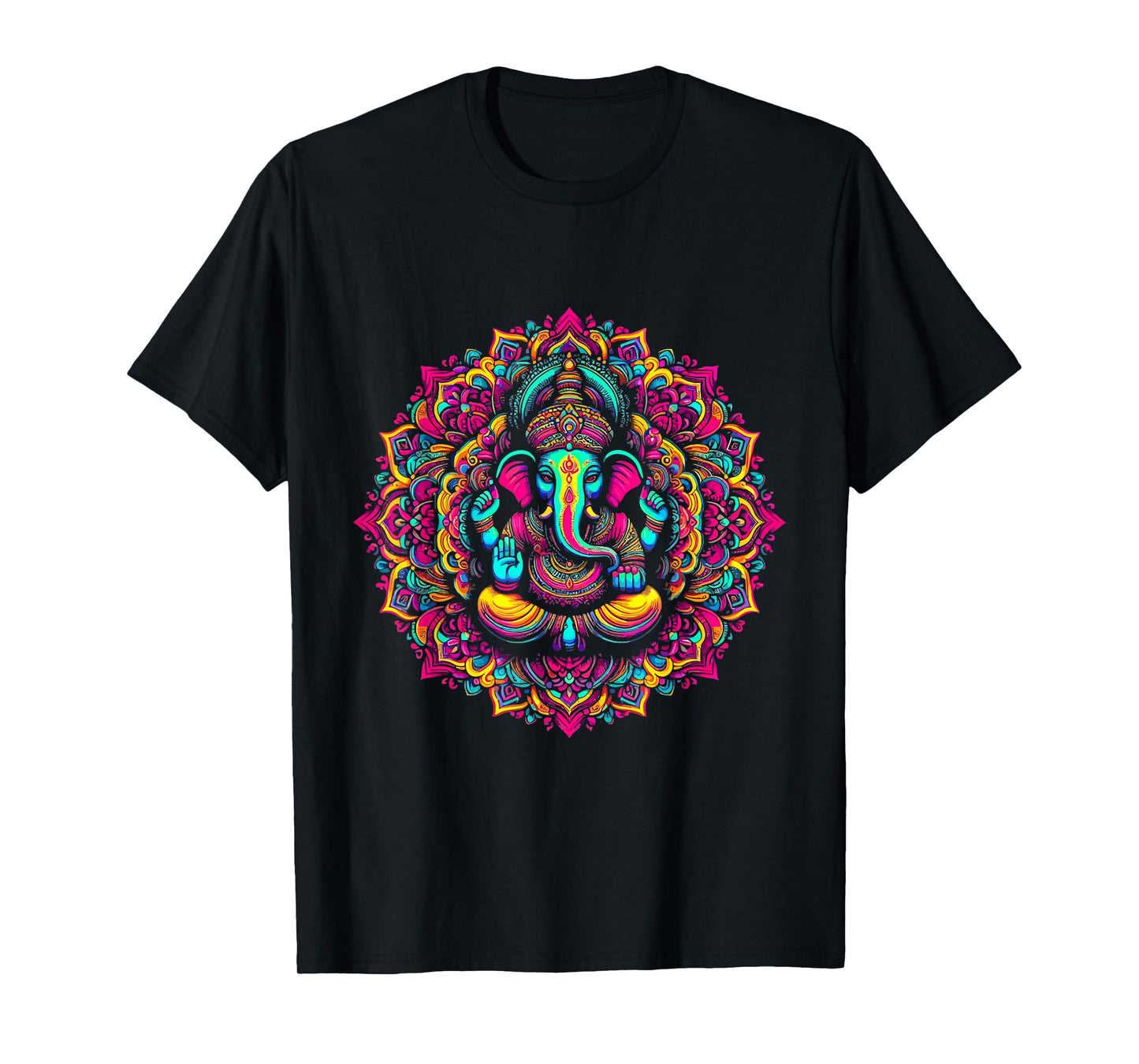 Ganesh Symbol Yoga Hindu Elephant God Ganesha Puja T-Shirt