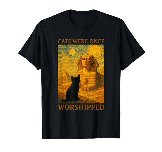 Cats Worshipped As Gods Ancient Egypt Funny Cat T-Shirt