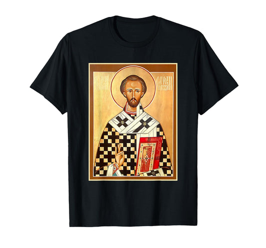 St. John Chrysostom Eastern Orthodox Byzantine Art Church T-Shirt