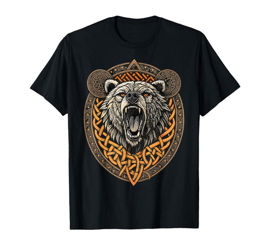Ancient Viking Knotwork – Berserker Battle Bear T-Shirt