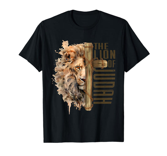 The Lion Of Judah Jesus Revelation Inspirational Christian T-Shirt