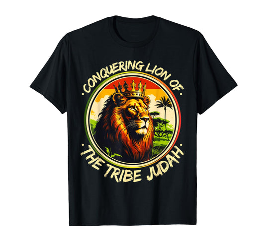 Conquering Lion Of The Tribe Judah Hebrew Israelite YHWH T-Shirt