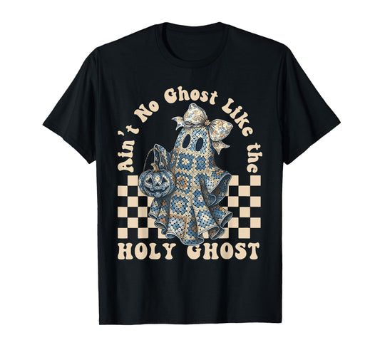 Groovy Aint No Ghost Like The Holy Ghost Christian Halloween T-Shirt