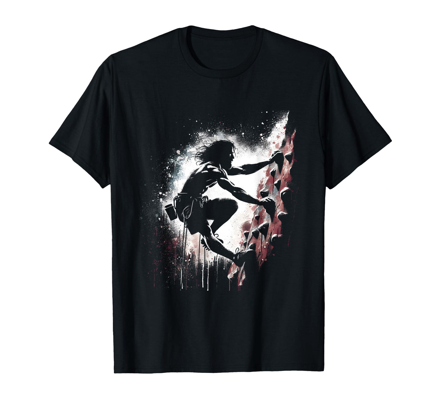 Jesus Rock Climbing - Funny Christian Religious Wall Climber T-Shirt