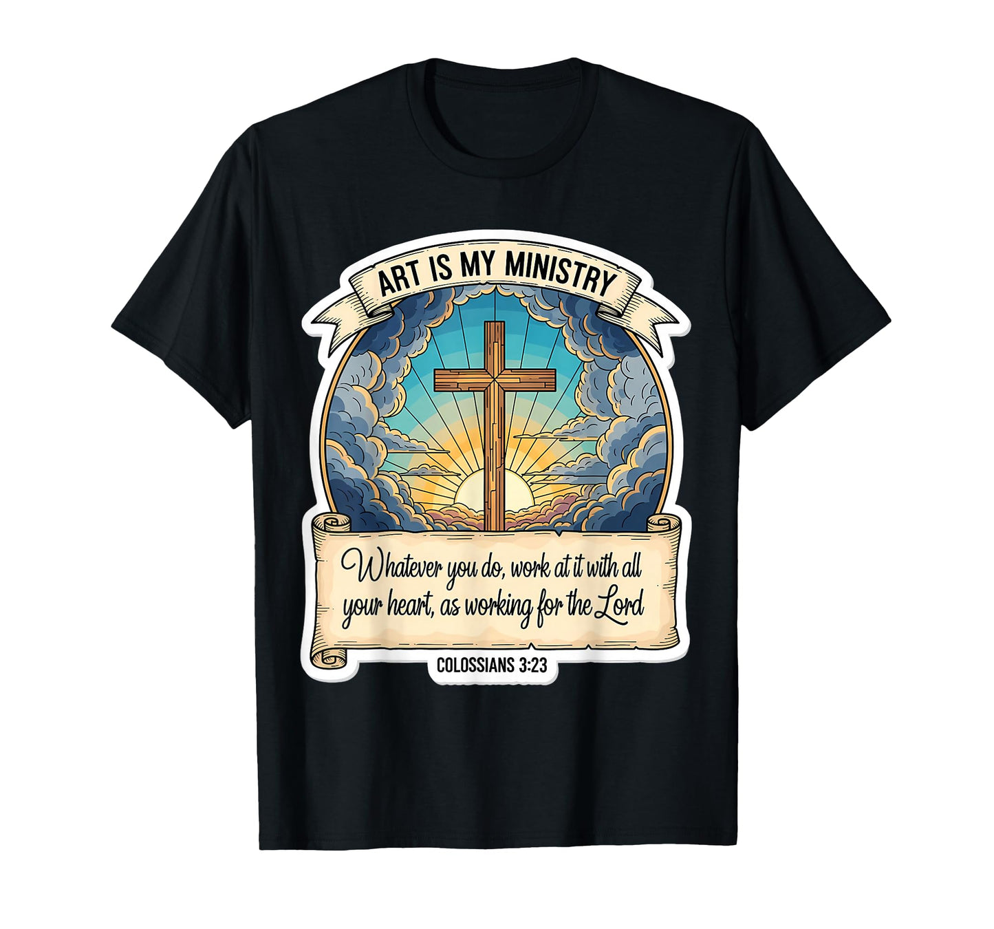Christian Artist Art is My Ministry Jesus Christ Spiritual T-Shirt