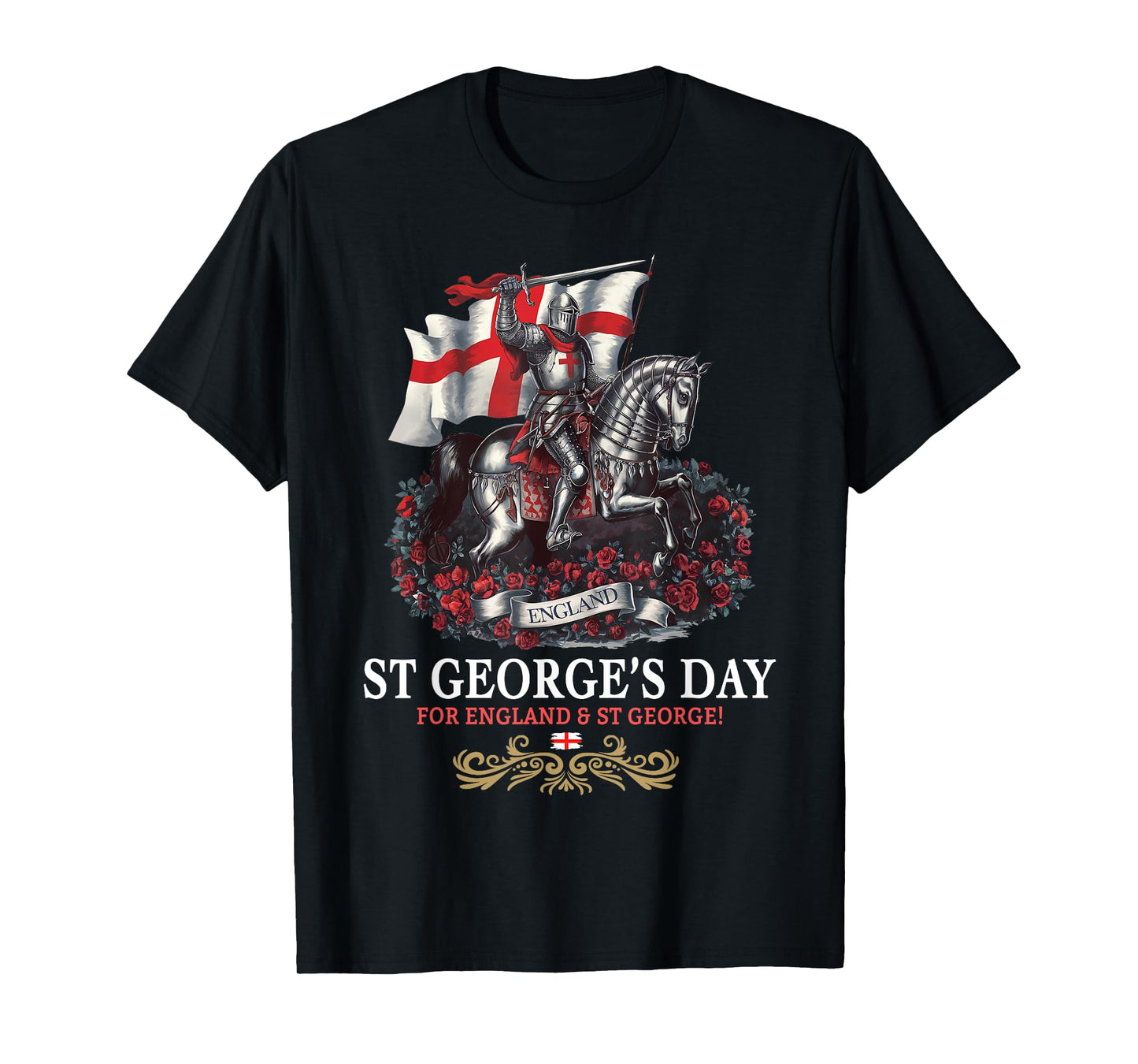 St Georges Day Outfit Idea Men & Knight Horse Saint George T-Shirt