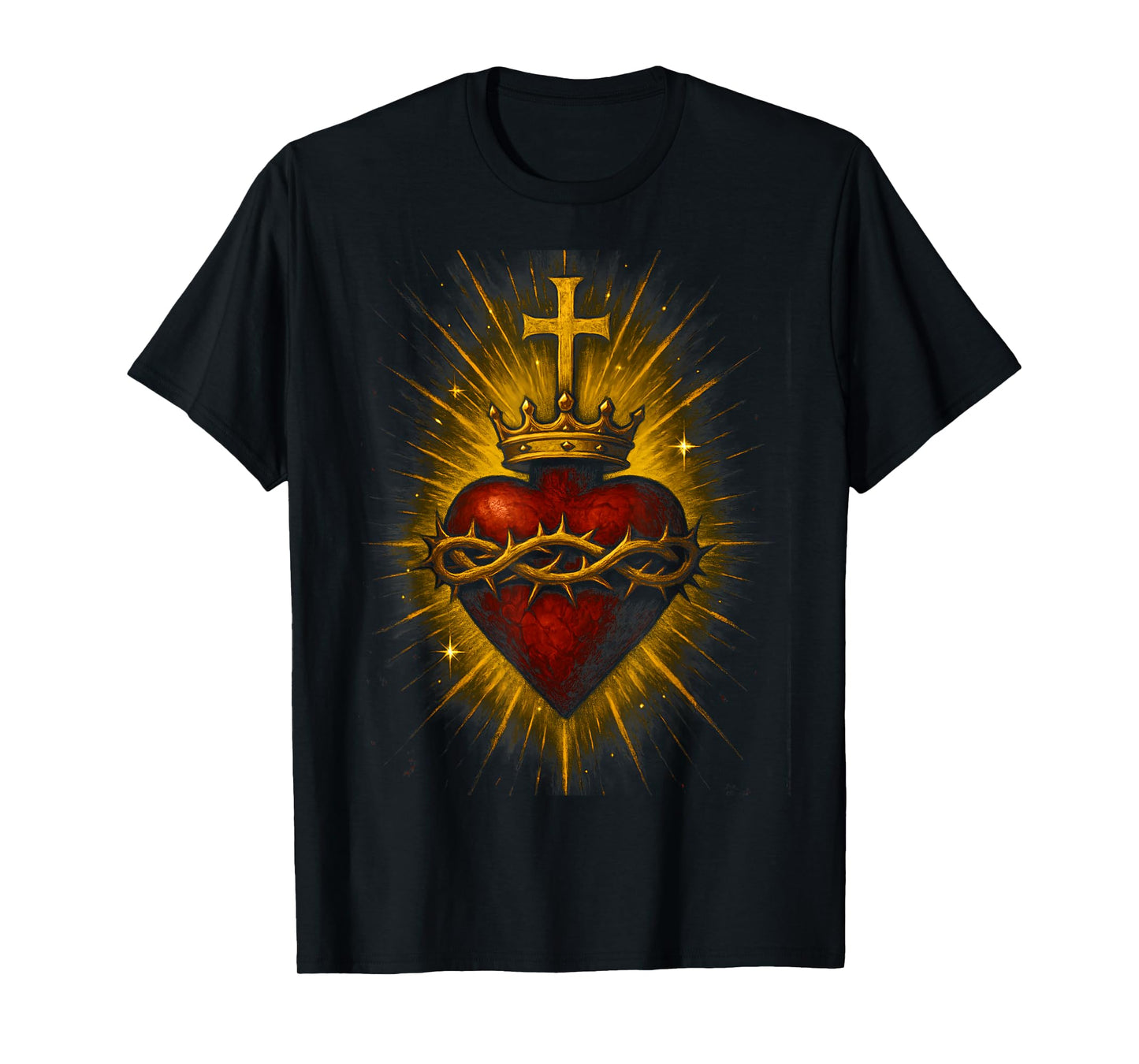 Sacred Heart of Jesus Catholic Christian Church Faith T-Shirt