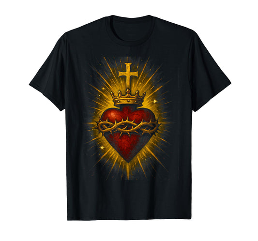 Sacred Heart of Jesus Catholic Christian Church Faith T-Shirt
