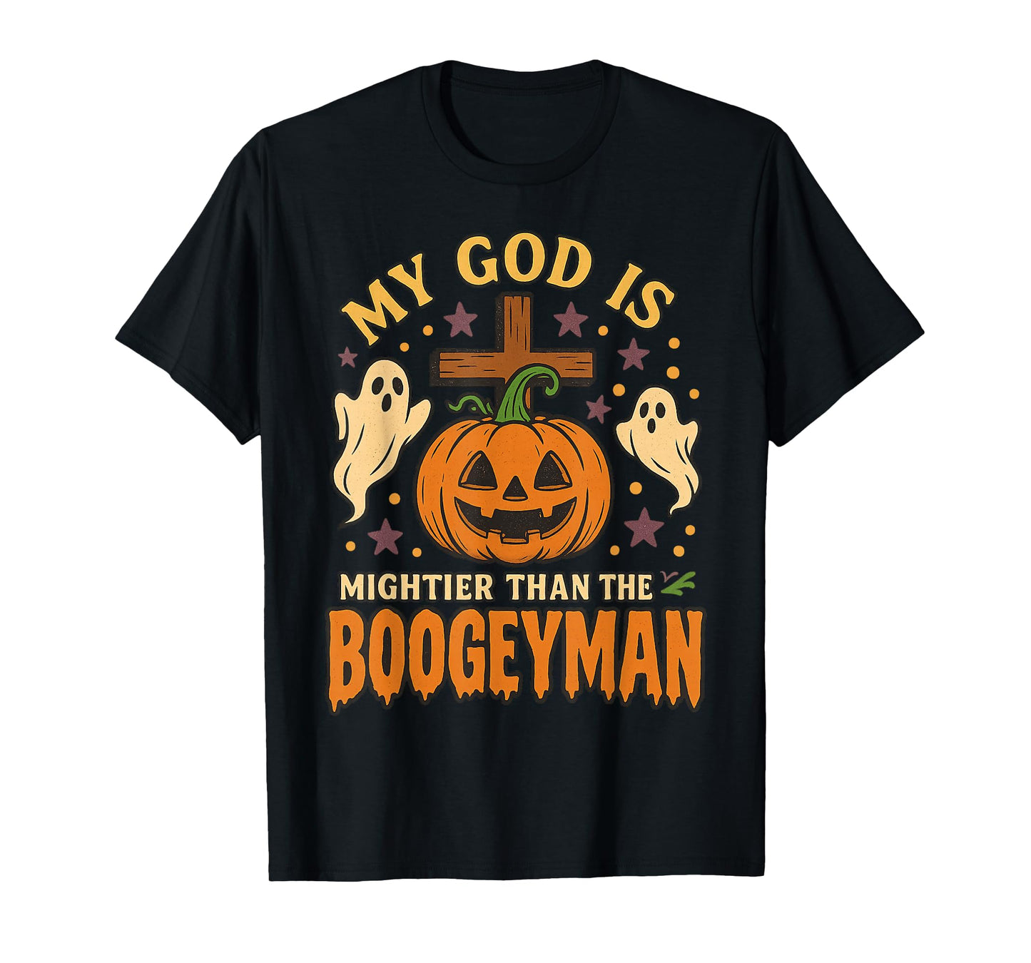 My God is Mightier Than The Boogeyman Christian Halloween T-Shirt