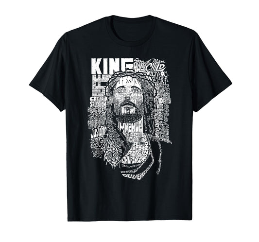 Inspirational Jesus Typography Artwork Holy Savior T-Shirt