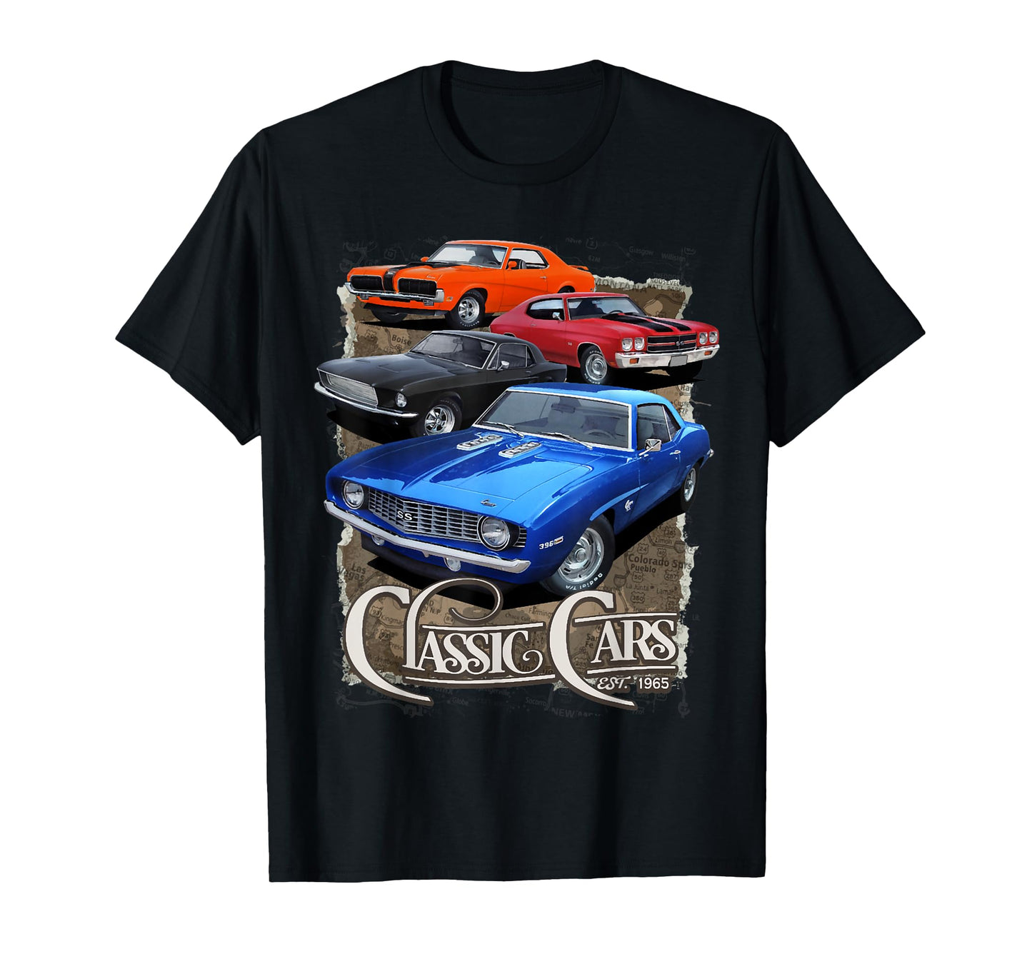 1968 67 68 69 Mercury Cougar , chevelle nova ss classic car T-Shirt