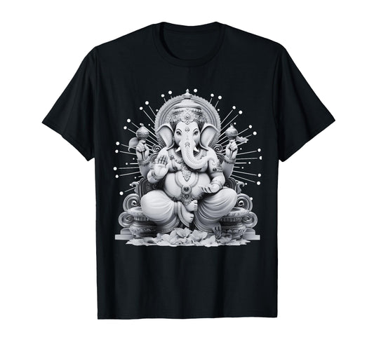 Ganesh Hindu Elephant God Ganesha Yoga Spiritual T-Shirt