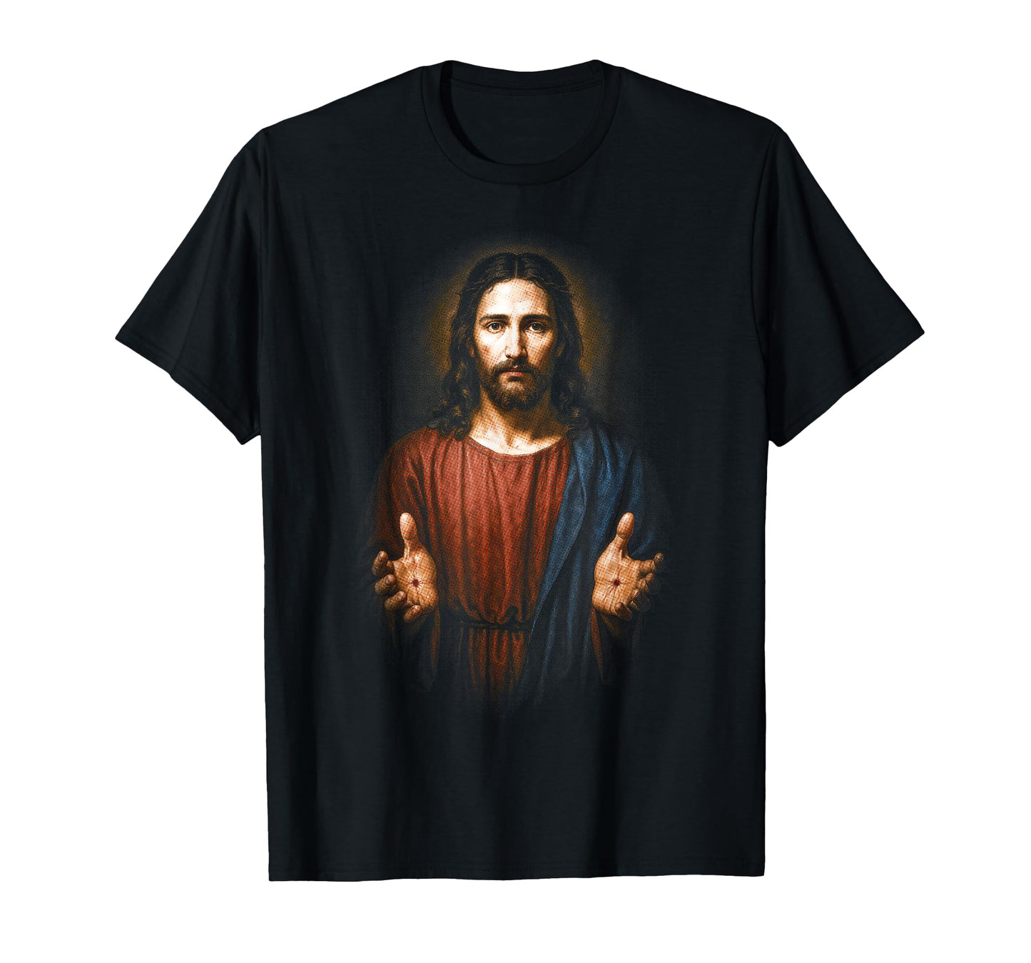 Christian Faith Inspirational Jesus Portrait God Faith Bible T-Shirt