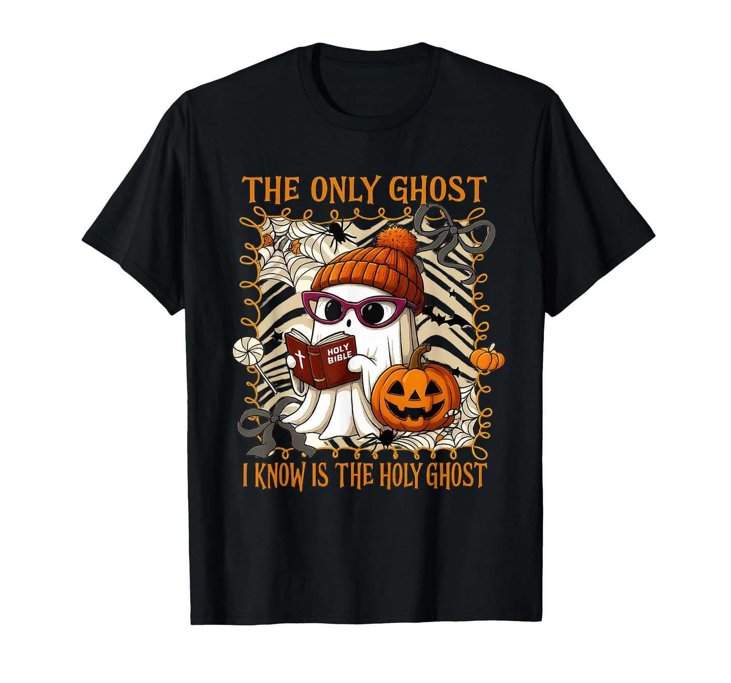 The Only Ghost I Know Is The Holy Ghost Halloween Christian T-Shirt