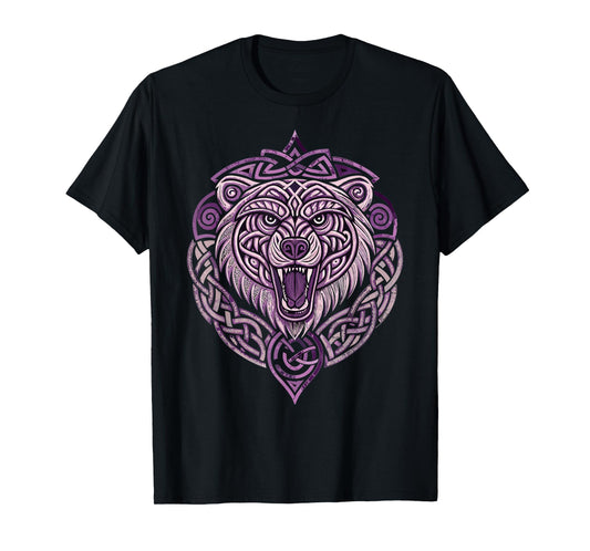 Retro Viking Bear – Norse Wildlands Warrior T-Shirt