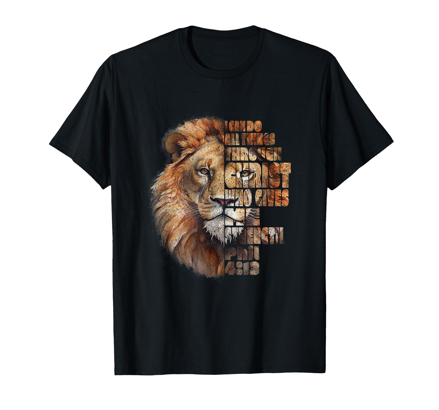 Philippians 4:13 Lion of Judah, T-Shirt