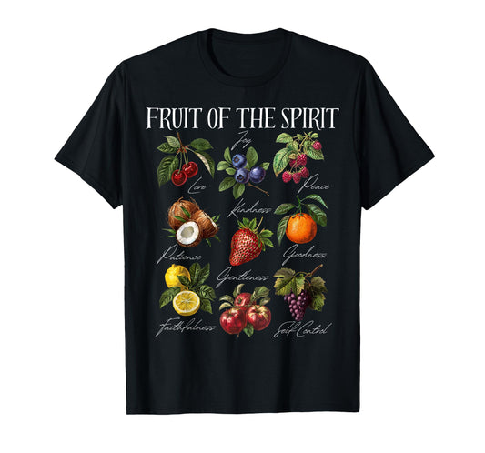 Fruit of The Spirit Christian Bible Verse T-Shirt
