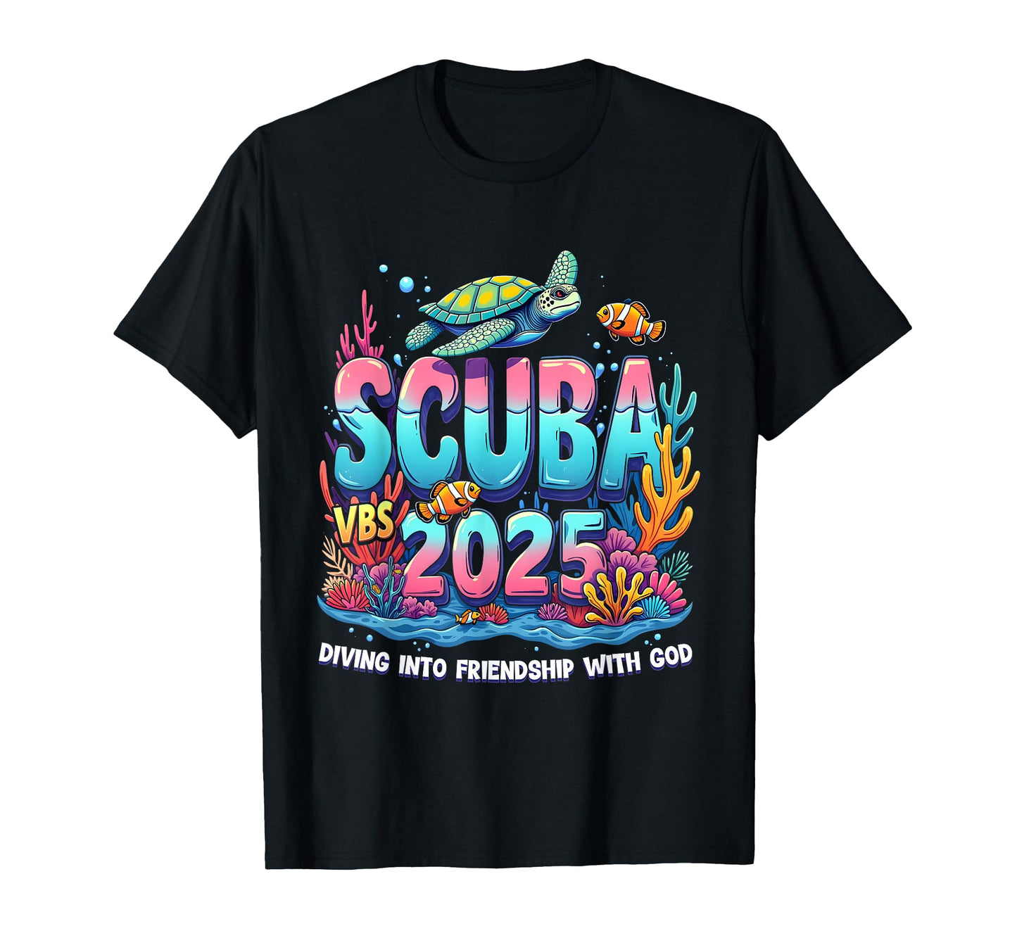 2025 Vacation Bible School Diving Into Friendship Scuba VBS T-Shirt