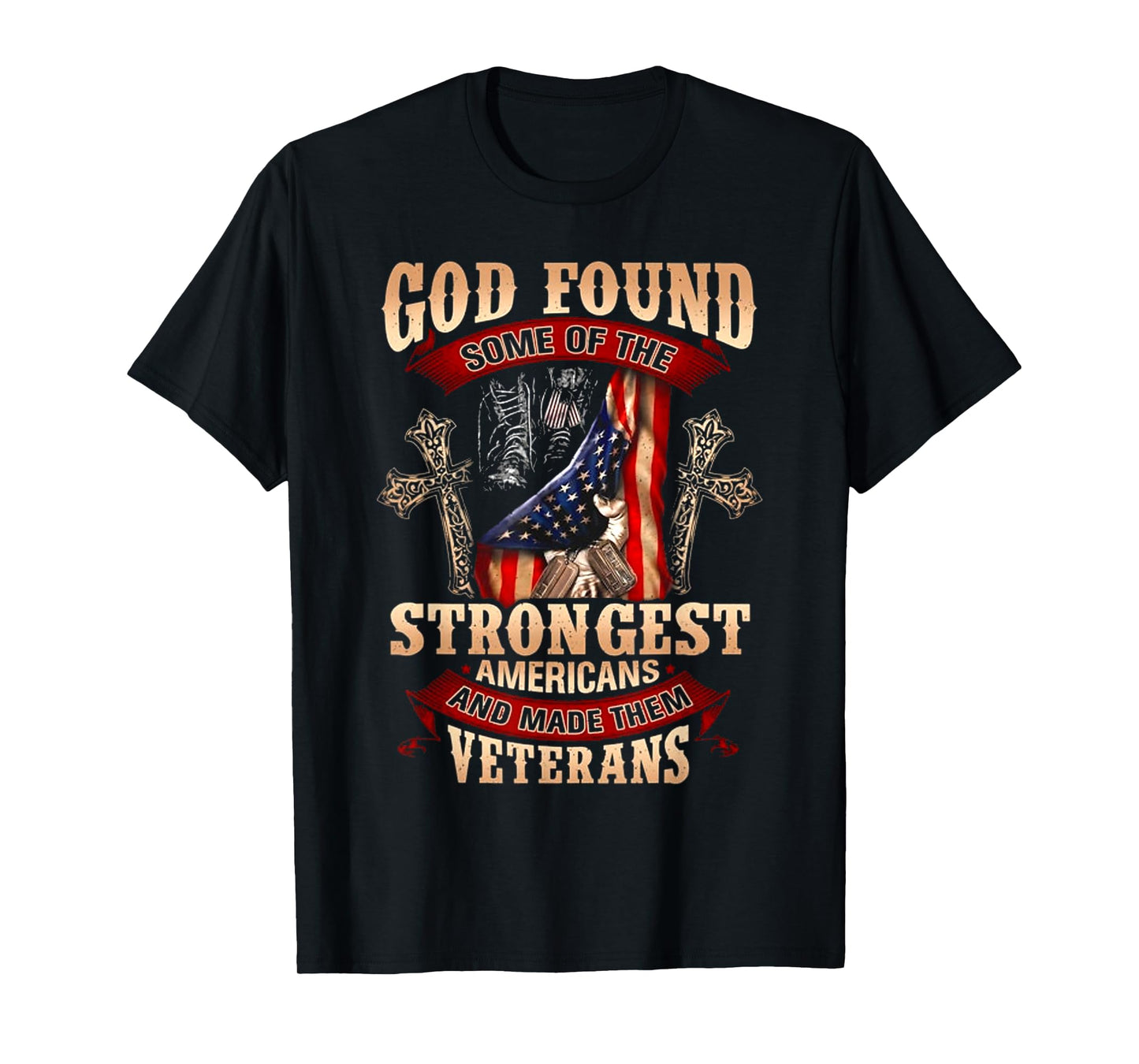 God Found Some Of The Strongest Americans T-Shirt