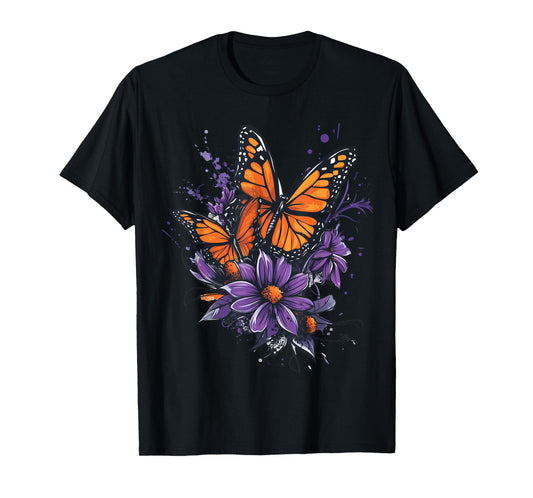 Cute Monarch Michoacan mariposa butterfly Lepidopterist T-Shirt