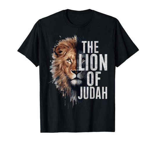 King Jesus Lion of Judah Christian Cross Faith T-Shirt