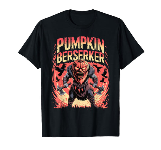 Nordic Mythology Pumpkin - Halloween Norse Berserker T-Shirt