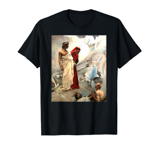 Dante and Virgil in Hell by Gustave Courtois (1879) T-Shirt