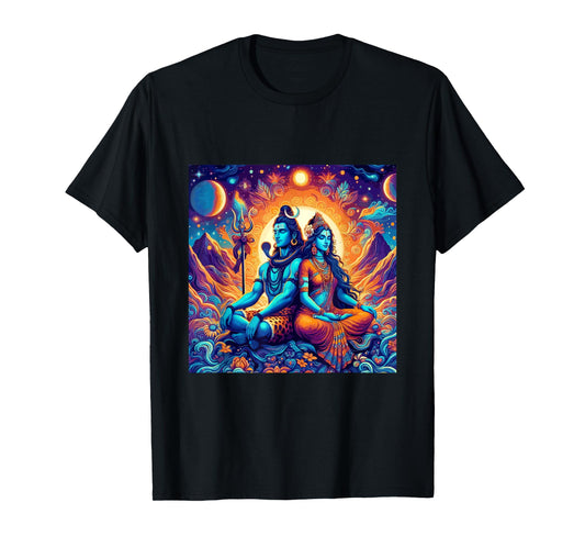 Lord Shiva Durga Hindu God Mahadeva Goddess Goddess Parvati T-Shirt