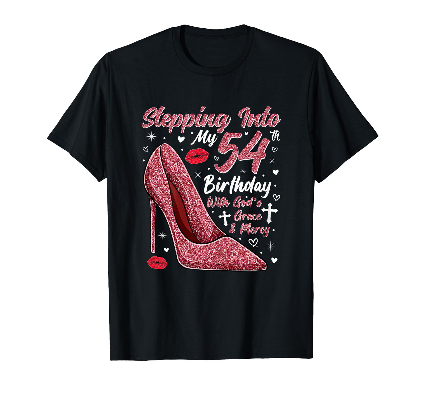 Stepping Into My 54th Birthday Ladies 54 Year Old T-Shirt