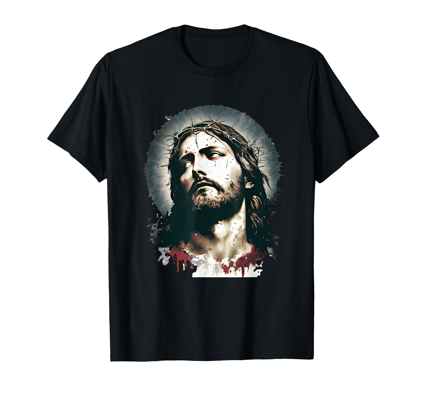 Christian Quotes Designs Faithful Christians Love Jesus Christ Graphical Design for Christians Unisex-Adults Black T-Shirt Small