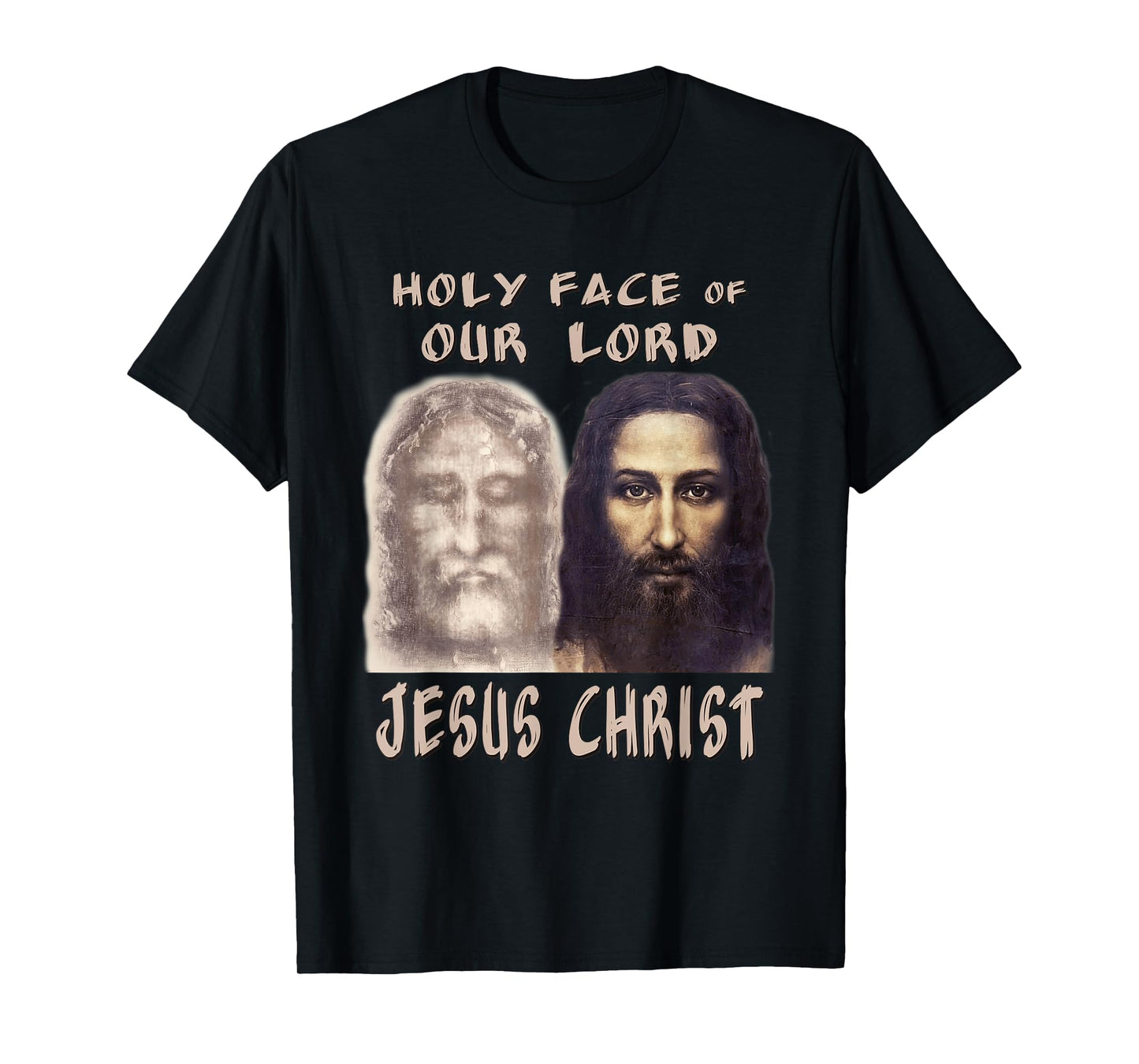 Holy Face Our Lord Jesus Christ Shroud Turin Reconstruction T-Shirt
